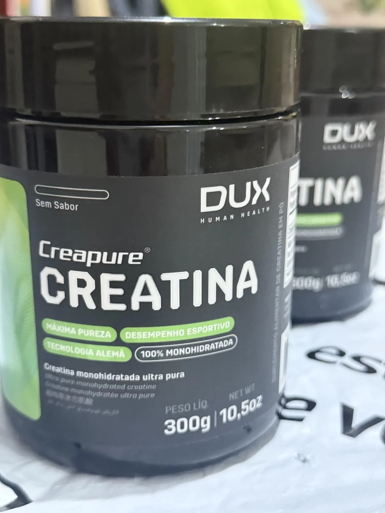 Pote de Creatina DUX Creapure 300g sem sabor