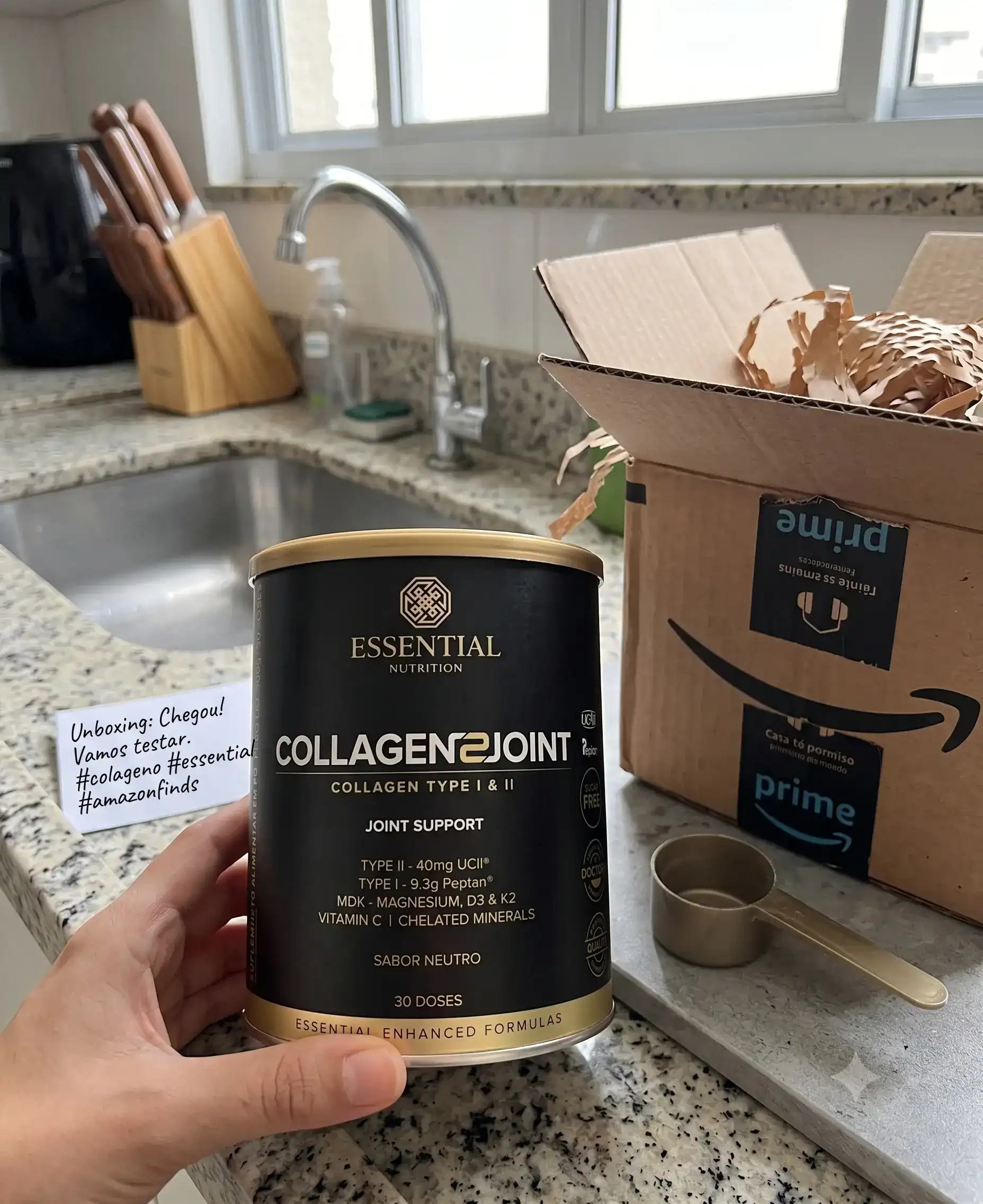 Foto real do produto colágeno Peptan certificado
