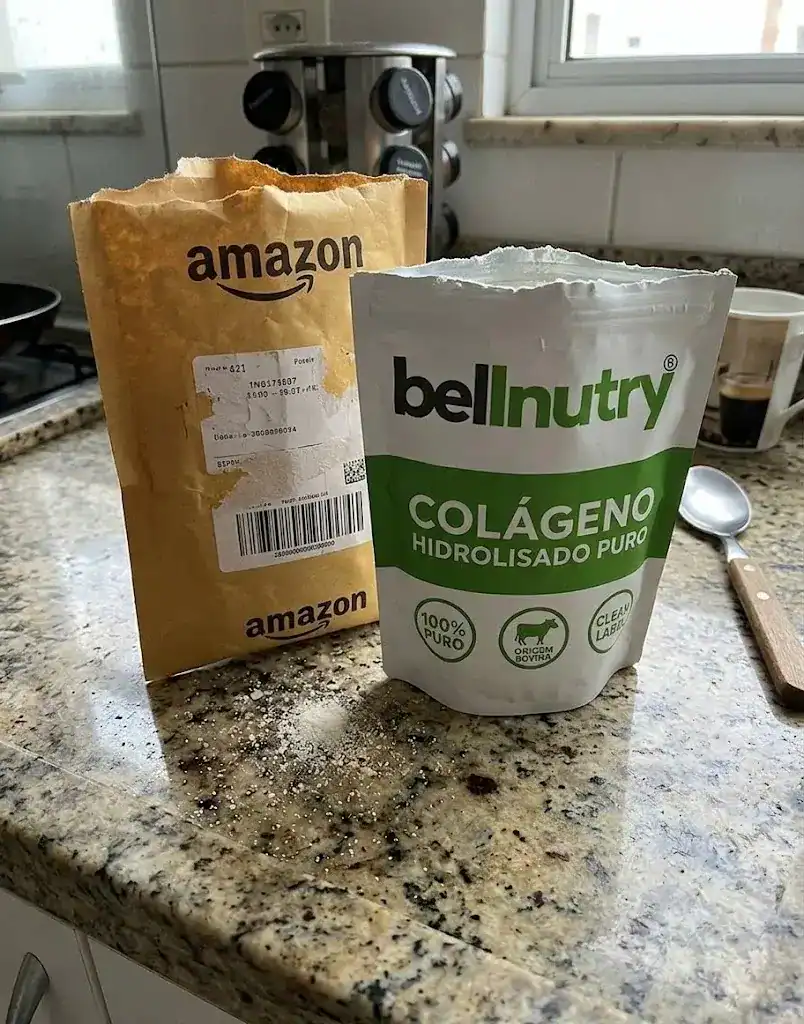 Foto real do produto colágeno hidrolisado custo-benefício