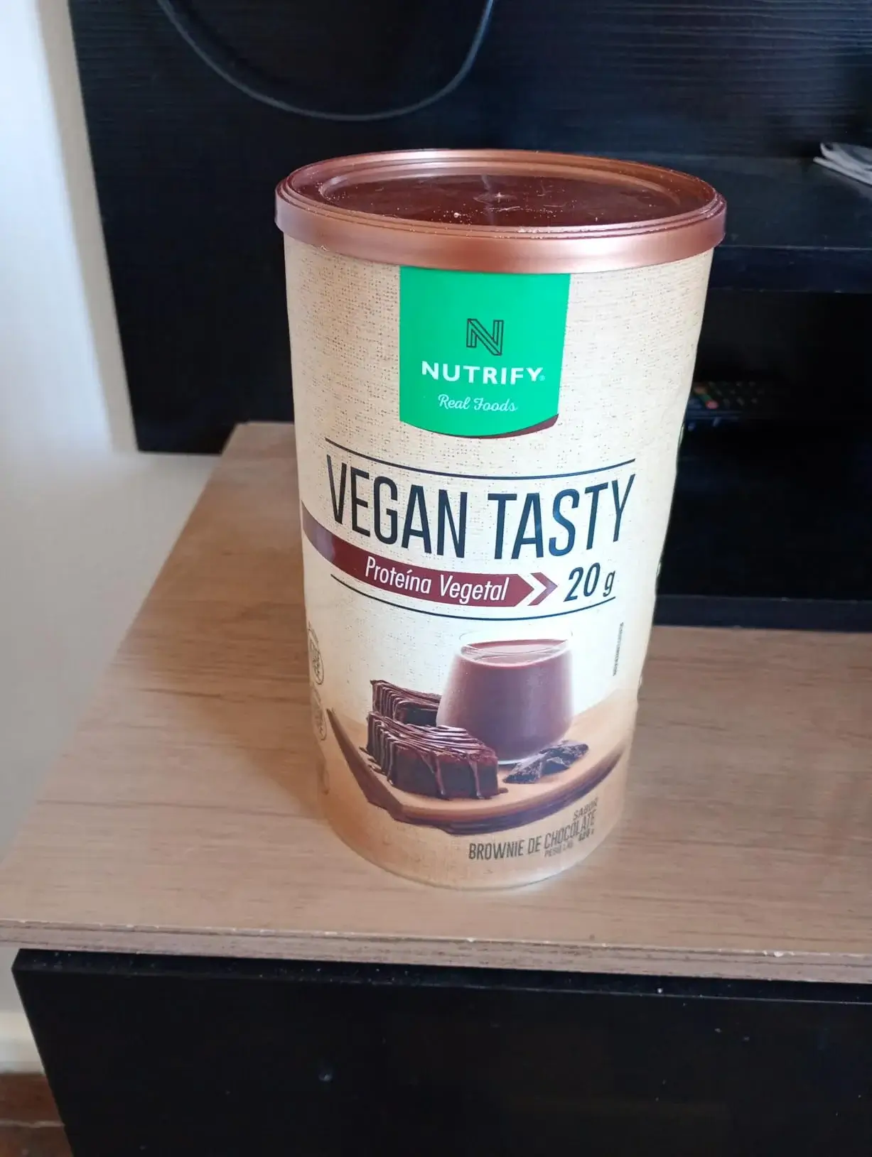 Nutrify Vegan Tasty Proteína Vegetal sabor Brownie de Chocolate